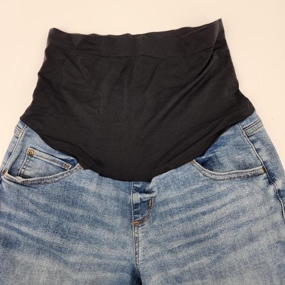 Sonoma Maternity Straight Leg Jeans Size 10 Medium Wash w/ Factory Fading - Picture 4 of 8
